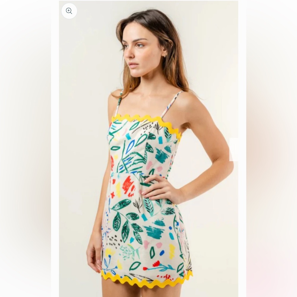 Tropical Wave Mini Dress